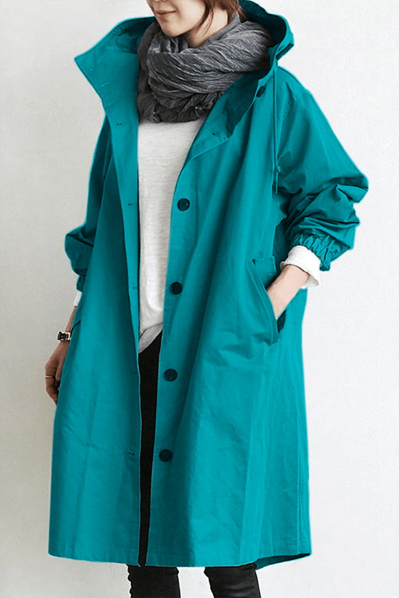 Sophia | Stylish Waterproof Trench Coat with Hood 6