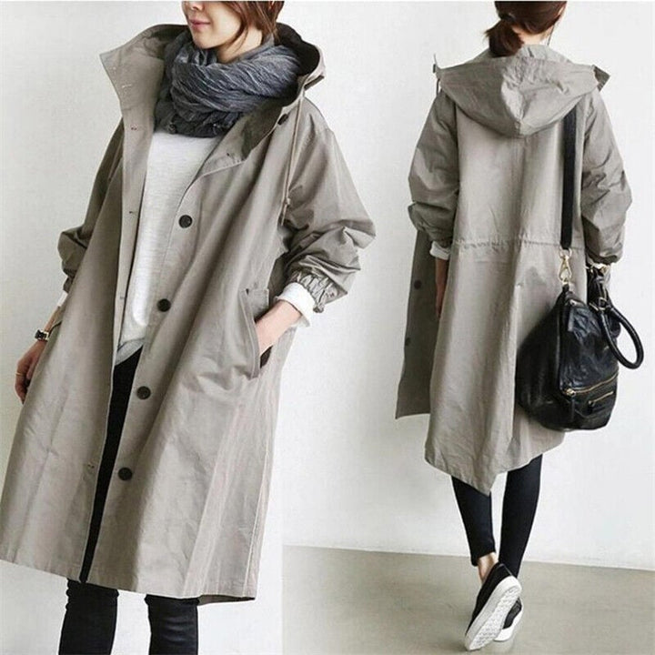 Sophia | Stylish Waterproof Trench Coat with Hood 8
