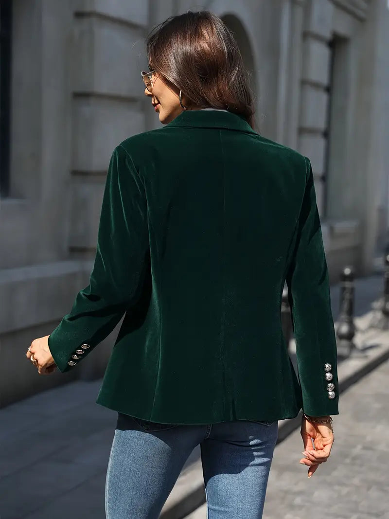Sophia | Tailored Fit Luxurious Velvet Blazer 2