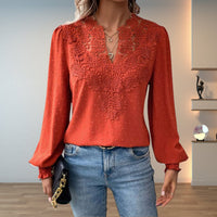 Claire | Sophisticated and Timeless Lace-Bodice Blouse