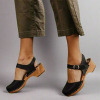Mia | Timeless And Comfortable Vintage Platform Clogs