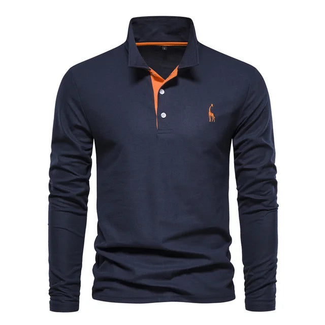 Toby | Premium Long-Sleeve Polo Shirt for Timeless Style 8