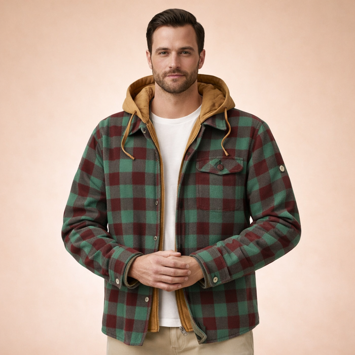 Aaron| Veste classique à carreaux pour l’hiver