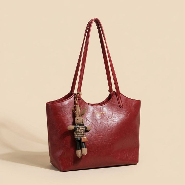 Tracy | Soft Vegan Leather Shoulder Tote Bag 3