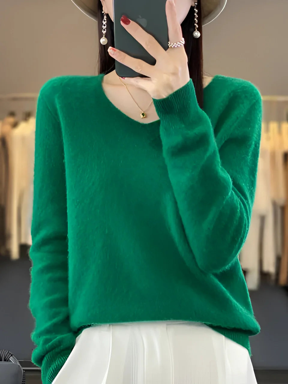 Valeria | Elegant Cashmere Sweater 0