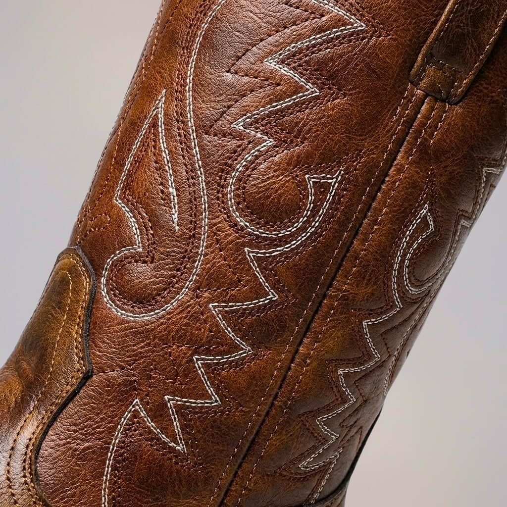 Victor | Embroidered Vintage Genuine Leather Heritage Boots 3