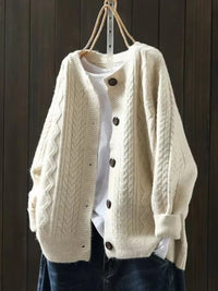 Emily | Classic And Comfortable Oversized Cable Knit Cardigan