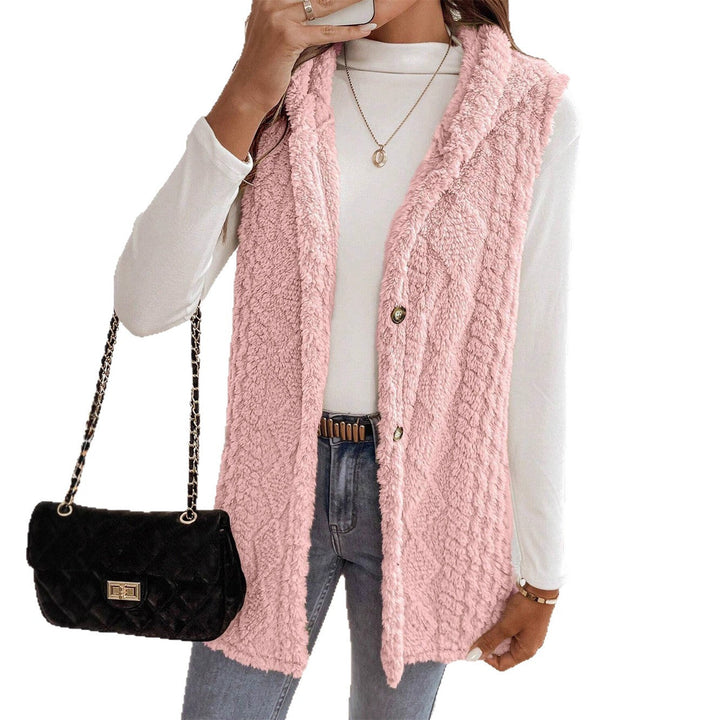 Women's Cozy Plush Vest Drune 4