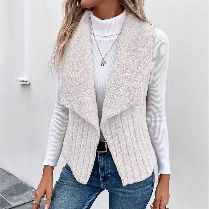 Women's vest made of soft faux fur Drune 1