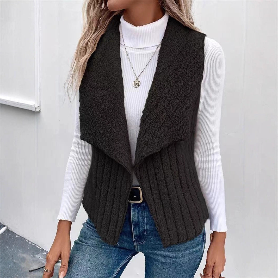 Women's vest made of soft faux fur Drune 2