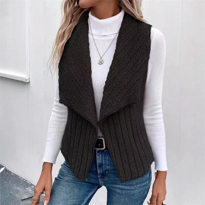 Women's vest made of soft faux fur Drune 2