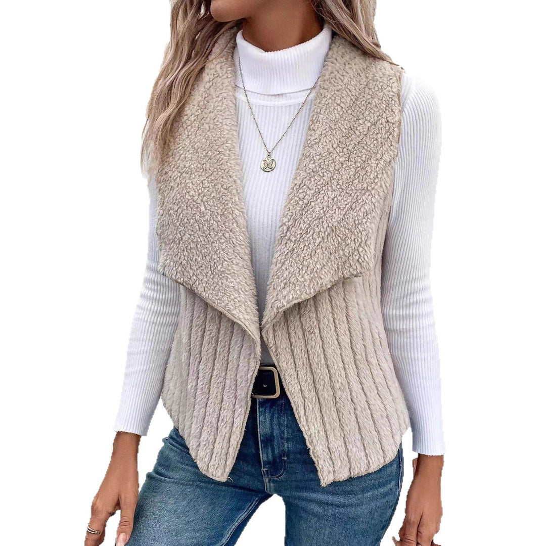 Women's vest made of soft faux fur Drune 5