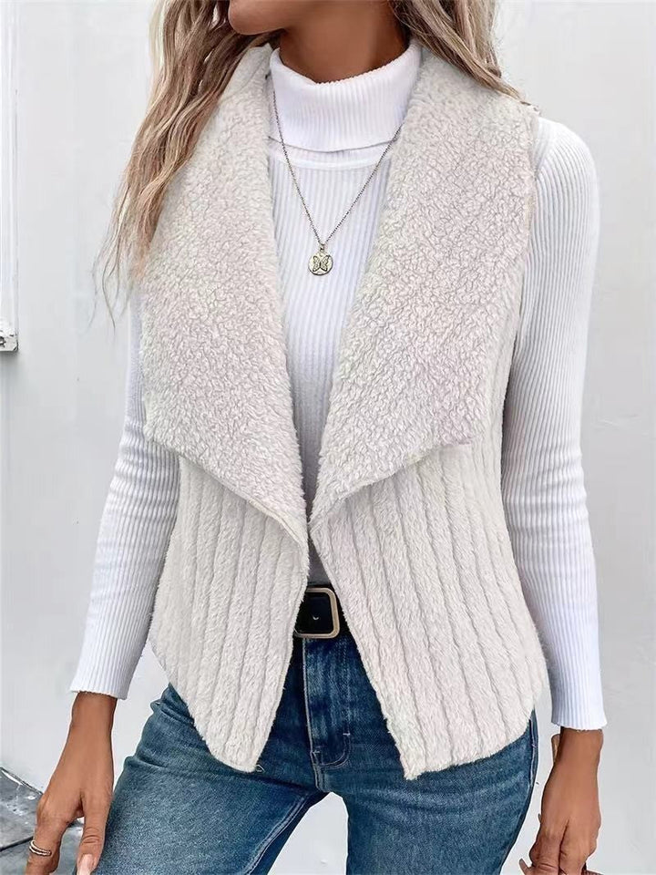 Women's vest made of soft faux fur Drune 6