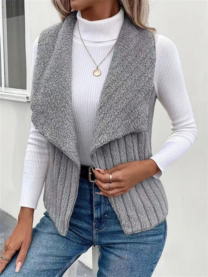 Women's vest made of soft faux fur Drune 8