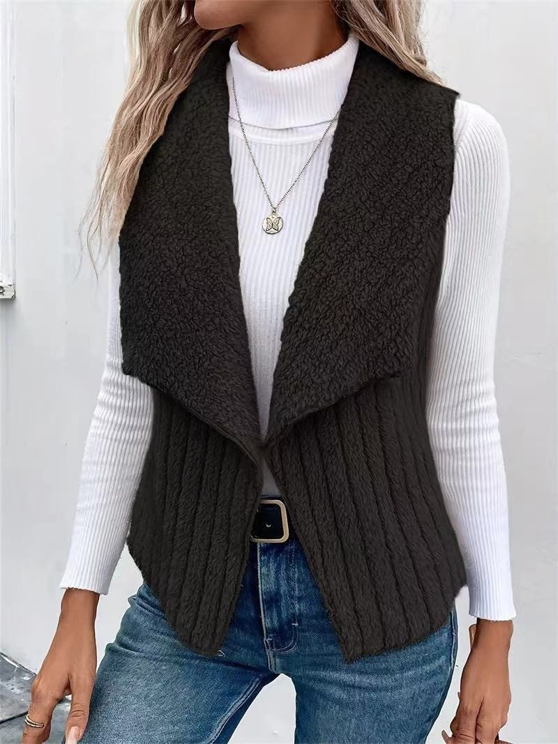 Women's vest made of soft faux fur Drune 9