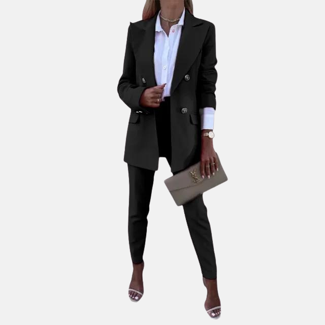 Victoria | Ensemble deux pièces soigné avec blazer et pantalon