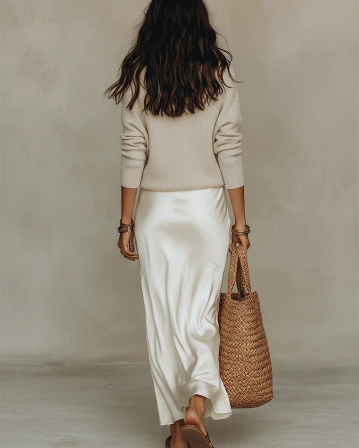 Eleanor | Elegant and Comfortable Long Sleeved Midi Dress