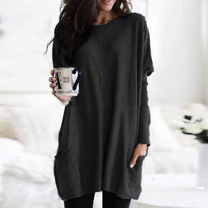 Mila | Relaxed And Stylish Oversized Pocket Tunic Sweater