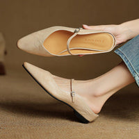 Valentina | Mules raffinées et sophistiquées en cuir à bout pointu