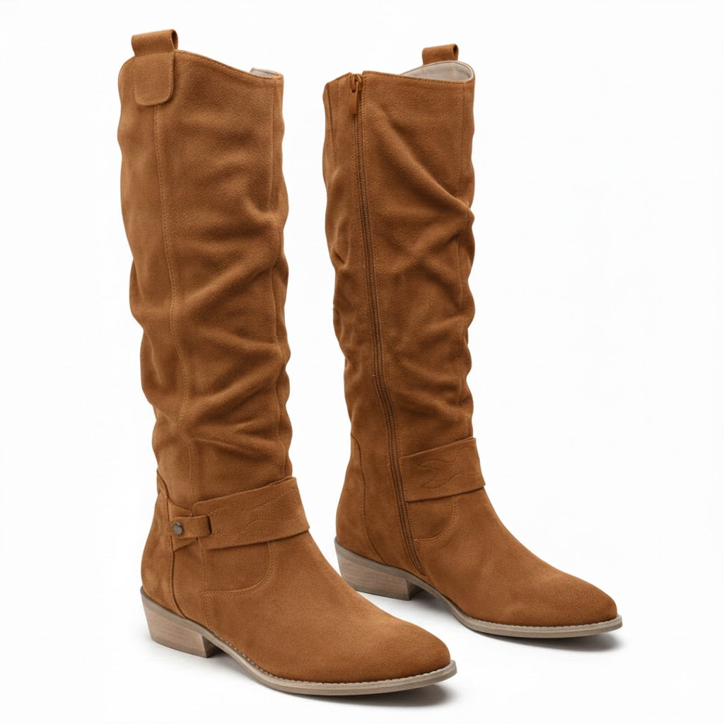 Hazel | Elegant And Comfortable Slouchy Knee High Boots
