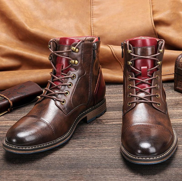 Felix | Elegante und bequeme orthopädische Oxford-Lederstiefel für Herren