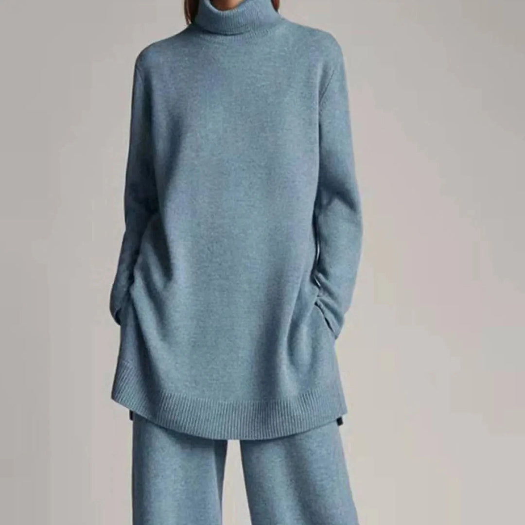 Eleanor | Ensemble deux pièces douillet et confortable en maille à col roulé