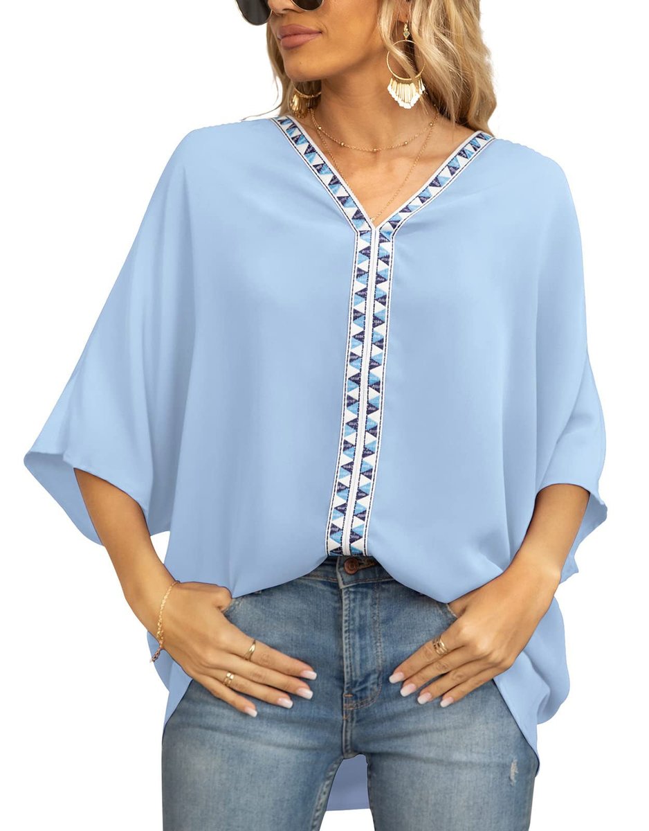Emily | Top a tunica casual e confortevole con ricami