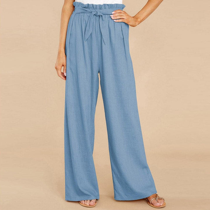 Emma | Pantalon élégant et polyvalent à taille haute et jambes larges