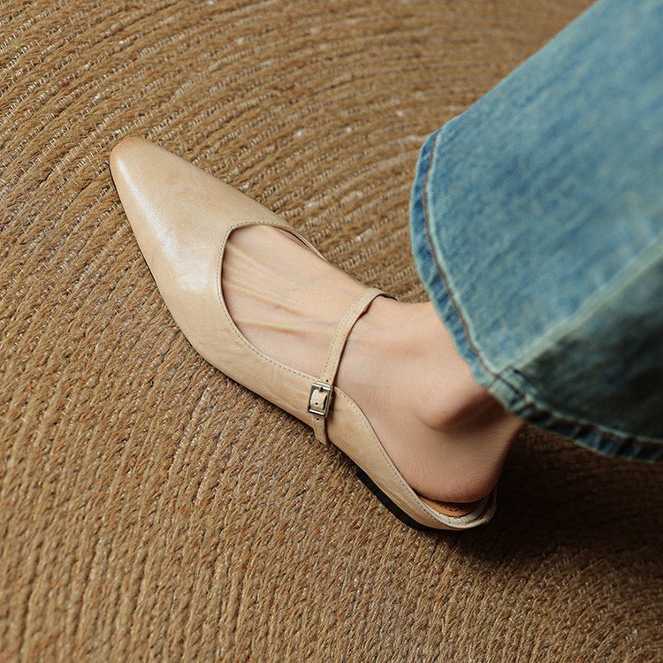 Valentina | Mules raffinées et sophistiquées en cuir à bout pointu