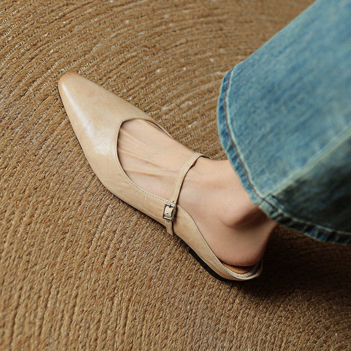 Valentina | Mules raffinées et sophistiquées en cuir à bout pointu