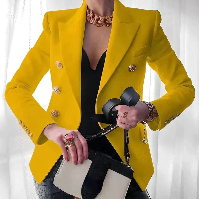 Nora | Eleganter und bequemer zweireihiger Blazer