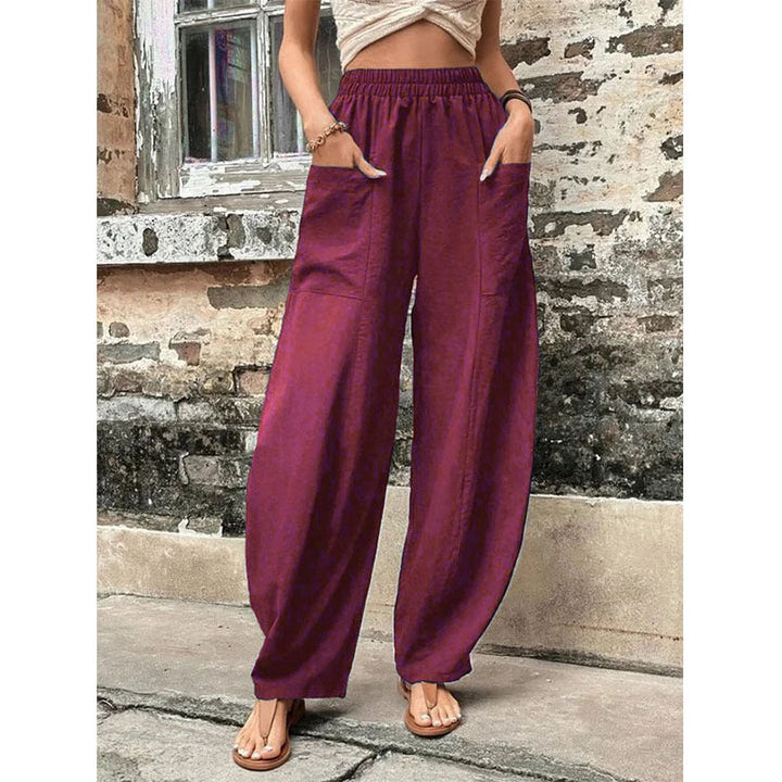 Nora | Pantalon palazzo décontracté et fluide à jambes larges