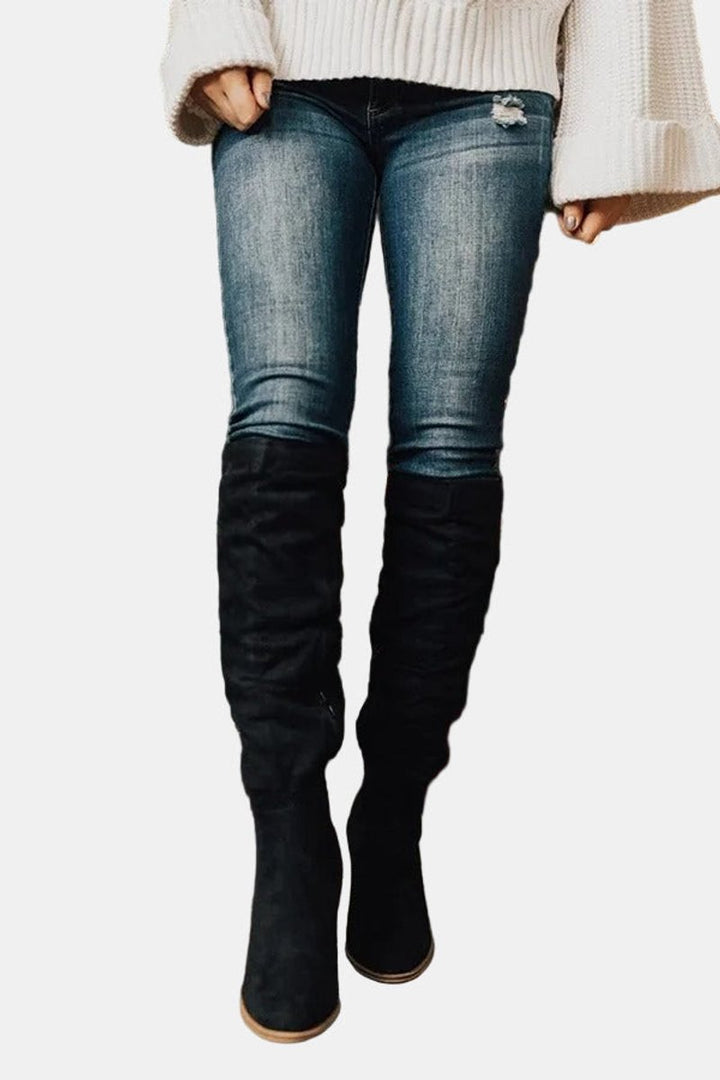 Lydia | Modern And Comfortable Stretch Over The Knee High Boots