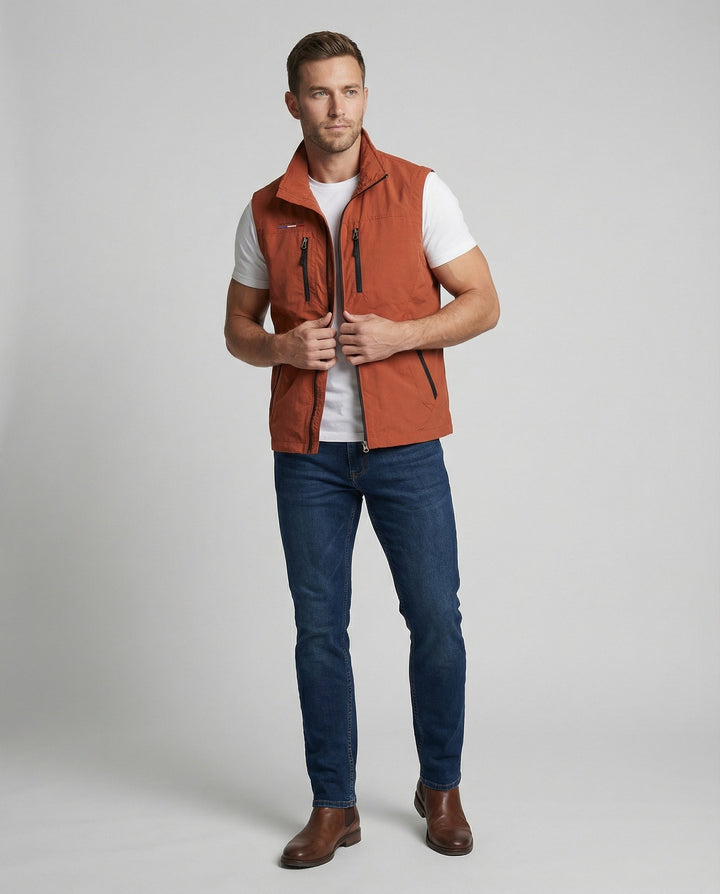 Noah | Gilet sans manches décontracté et confortable pour homme, pour l'extérieur