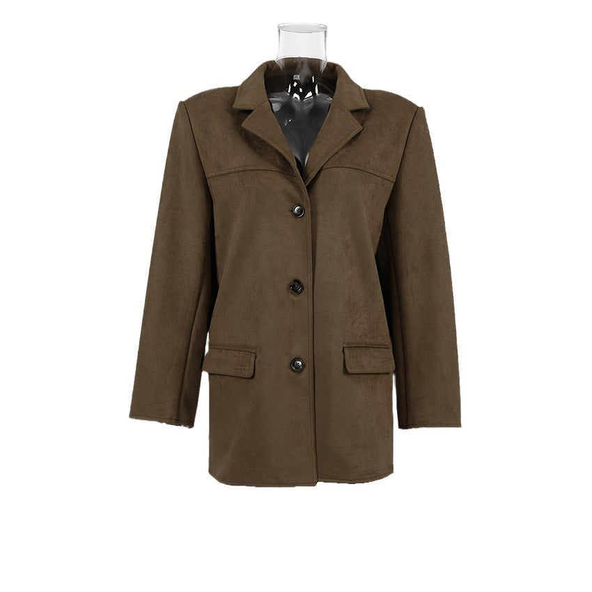 Jessika | Blazer in camoscio lussuoso e raffinato