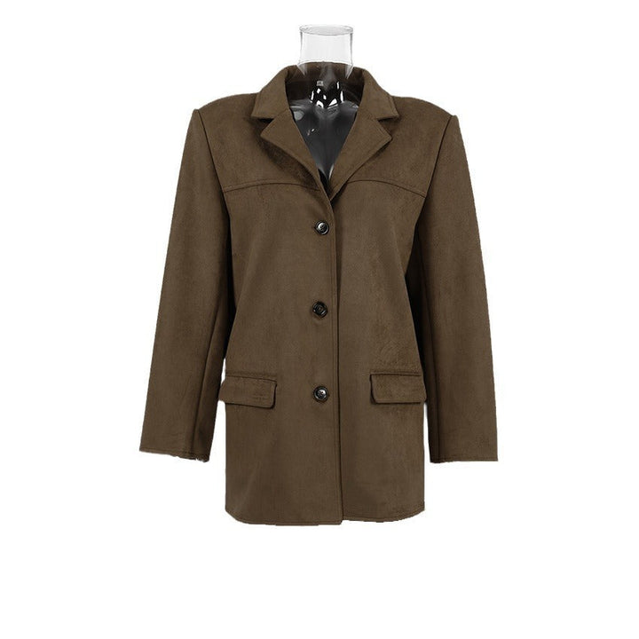 Jessika | Blazer in camoscio lussuoso e raffinato