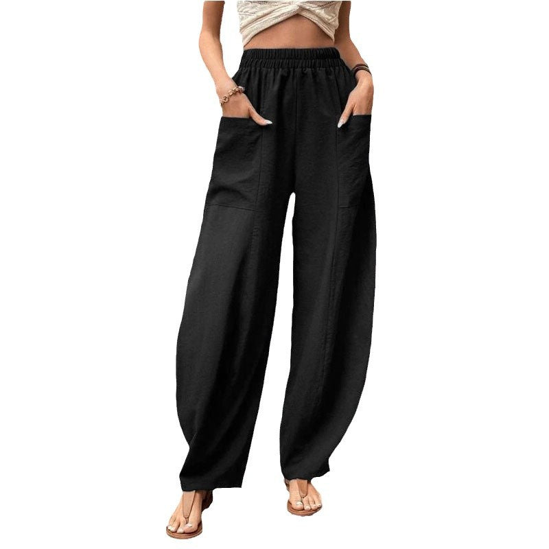 Nora | Pantalon palazzo décontracté et fluide à jambes larges