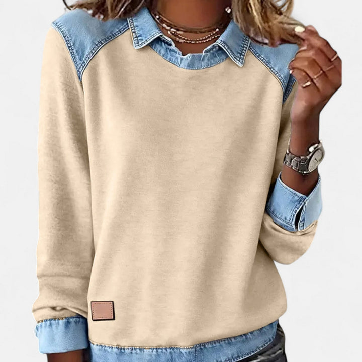 Isabella | Modern And Comfortable Long-Sleeve Knit Sweatshirt