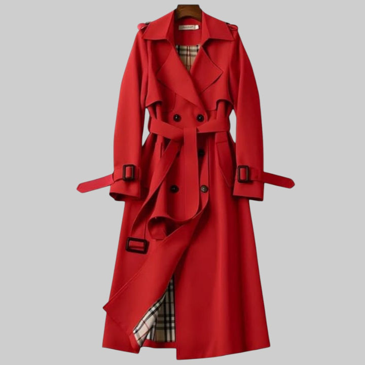 Isabella | Trench-coat long croisé, élégant et sophistiqué