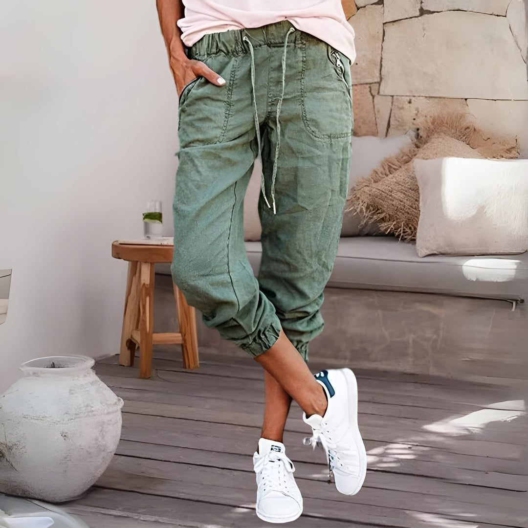 Emily | Schicke und vielseitige Cargo-Hose mit Kordelzug