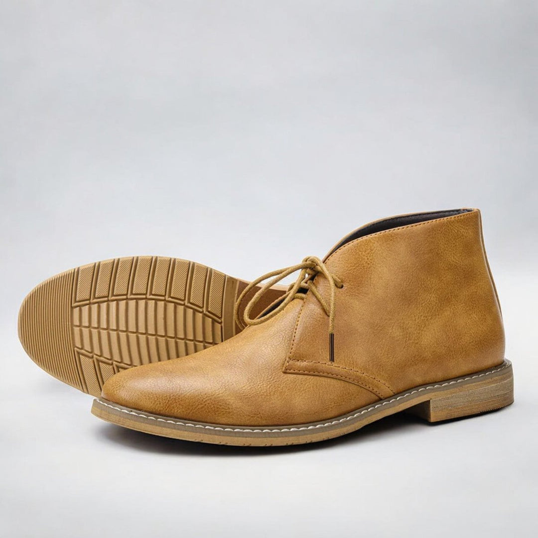Marcus | Refined And Supportive Orthopedic Leather Chukka Men Boots