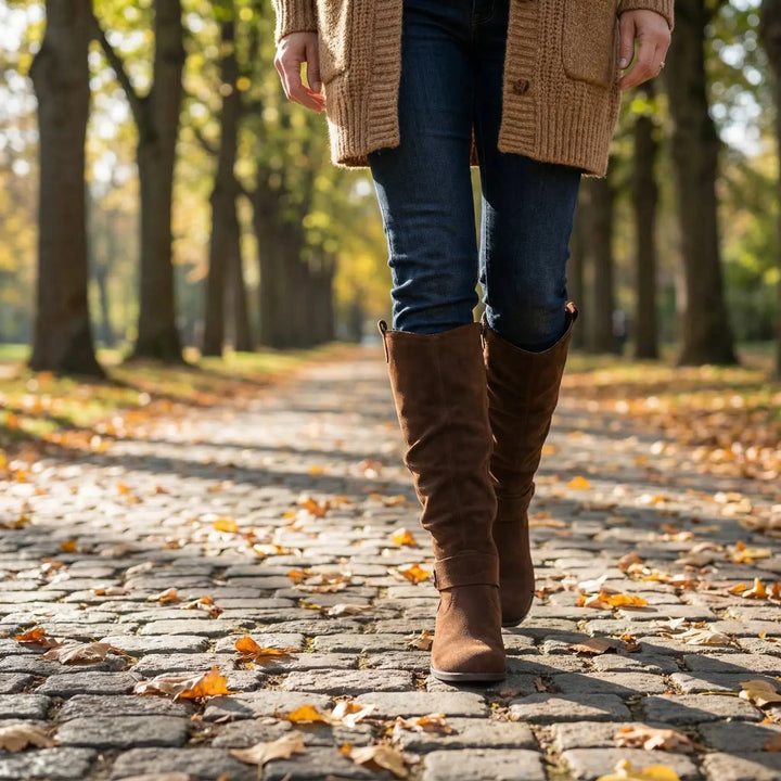 Hazel | Elegant And Comfortable Slouchy Knee High Boots