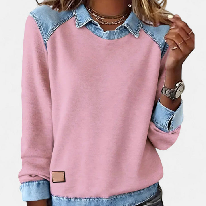 Isabella | Modern And Comfortable Long-Sleeve Knit Sweatshirt