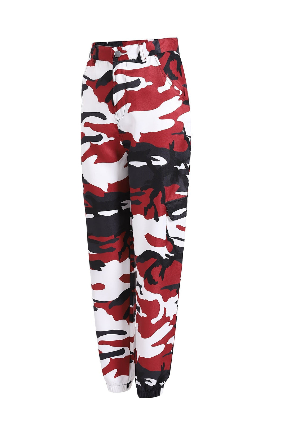 Lydia | Pantalon cargo camouflage audacieux et élégant