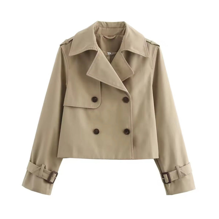 Sophie | Trench-coat croisé court, moderne