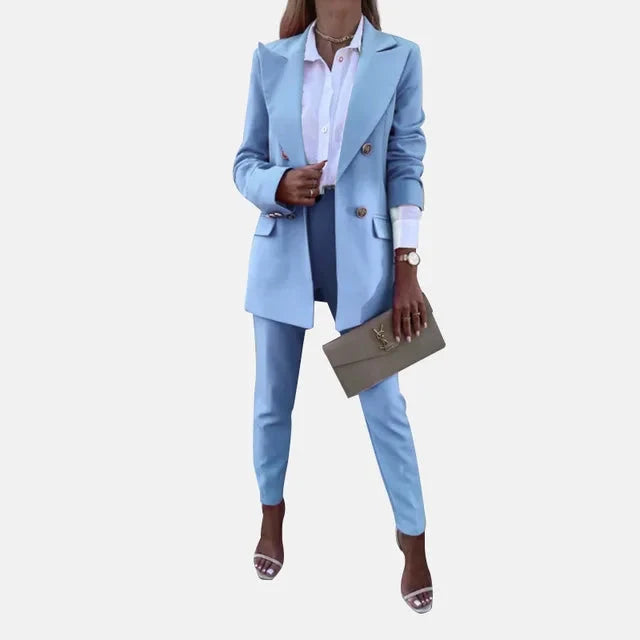 Victoria | Ensemble deux pièces soigné avec blazer et pantalon