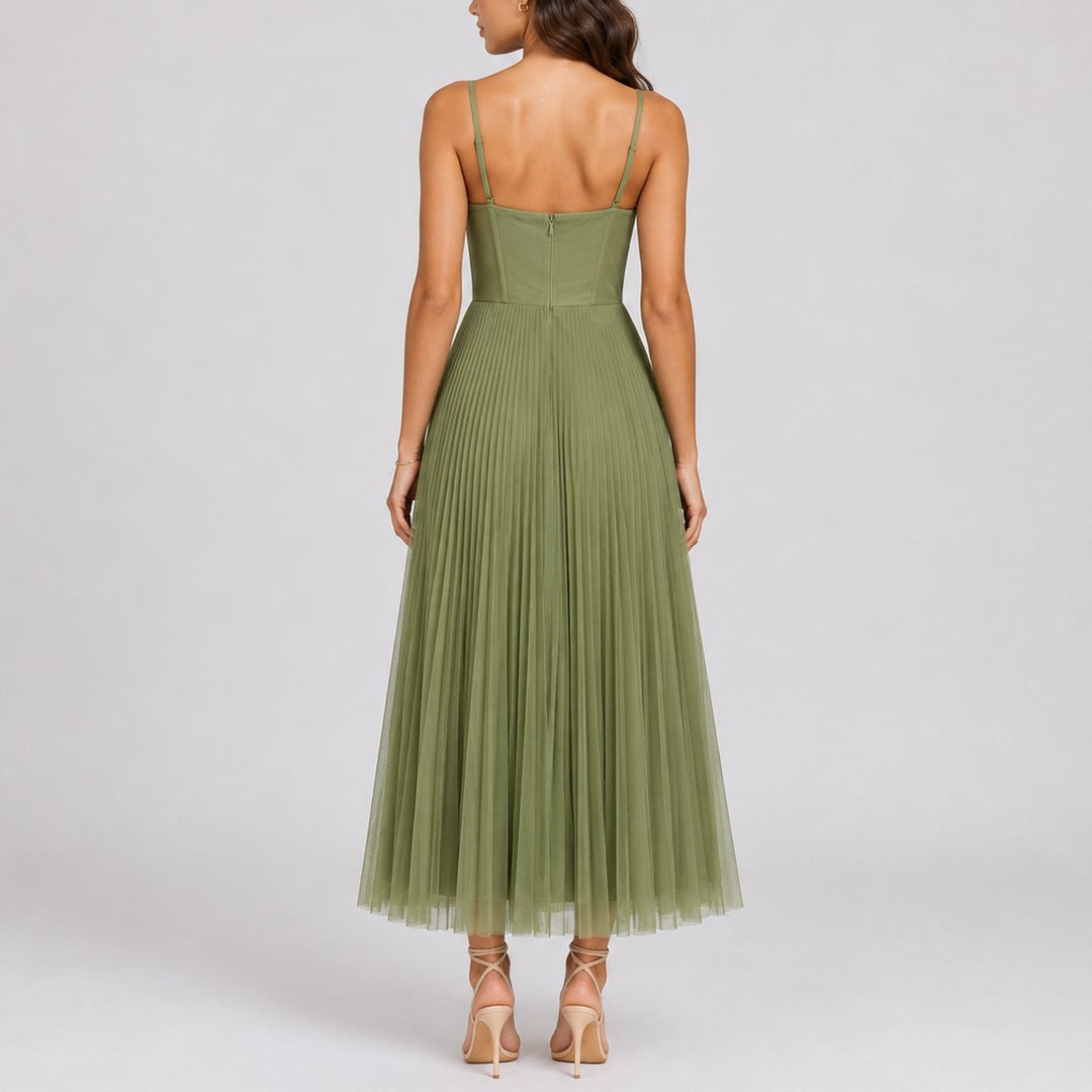 Clara | Romantic And Elegant Fall Wedding Tulle Midi Dress