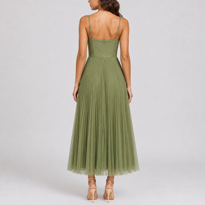 Clara | Romantic And Elegant Fall Wedding Tulle Midi Dress
