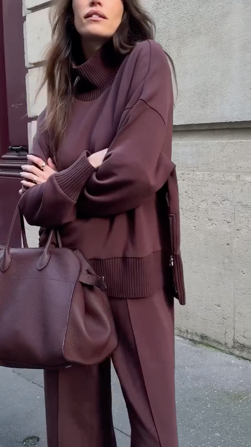 Zara | Ensemble deux pièces coordonné au toucher doux et décontracté