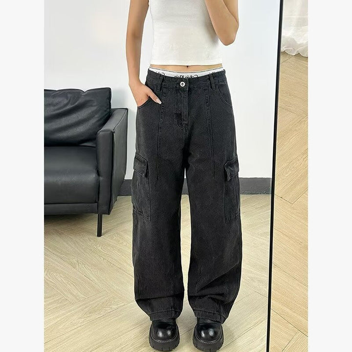 Harper | Pantaloni cargo in denim versatili e resistenti